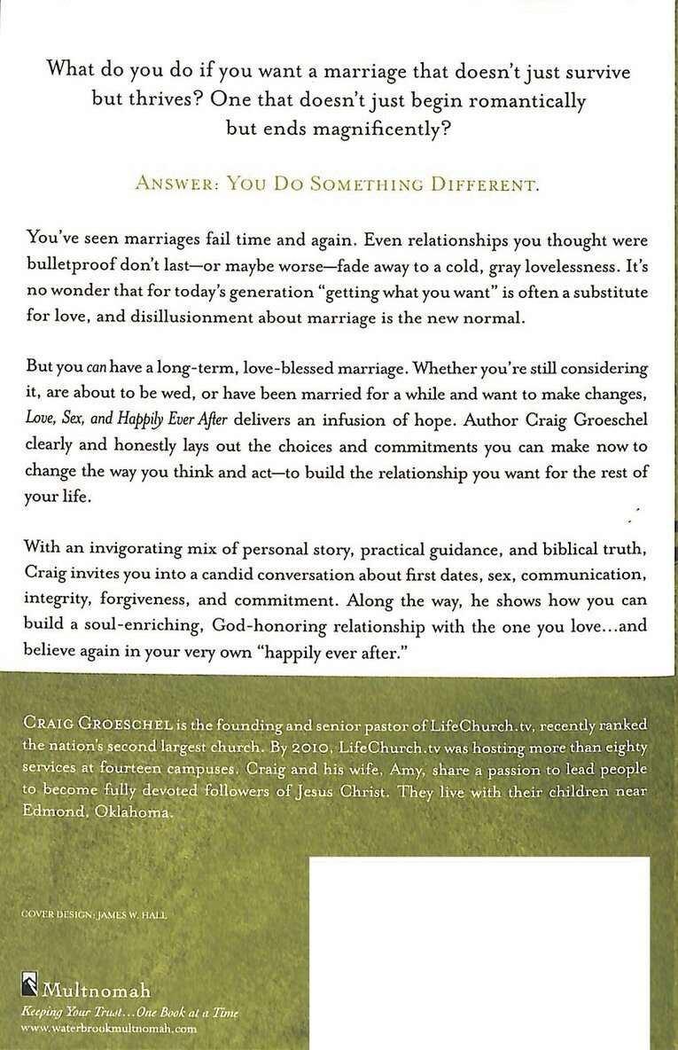 Craig Groeschel - Love, Sex and Happily Ever After, Häftad