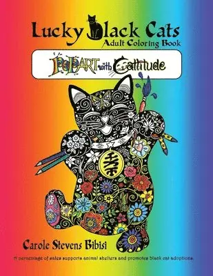 Lucky Black Cats Adult Coloring Book