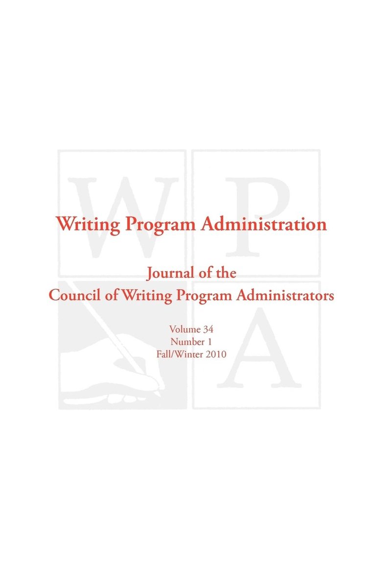 Council Writing Program Administrators - Wpa, Häftad