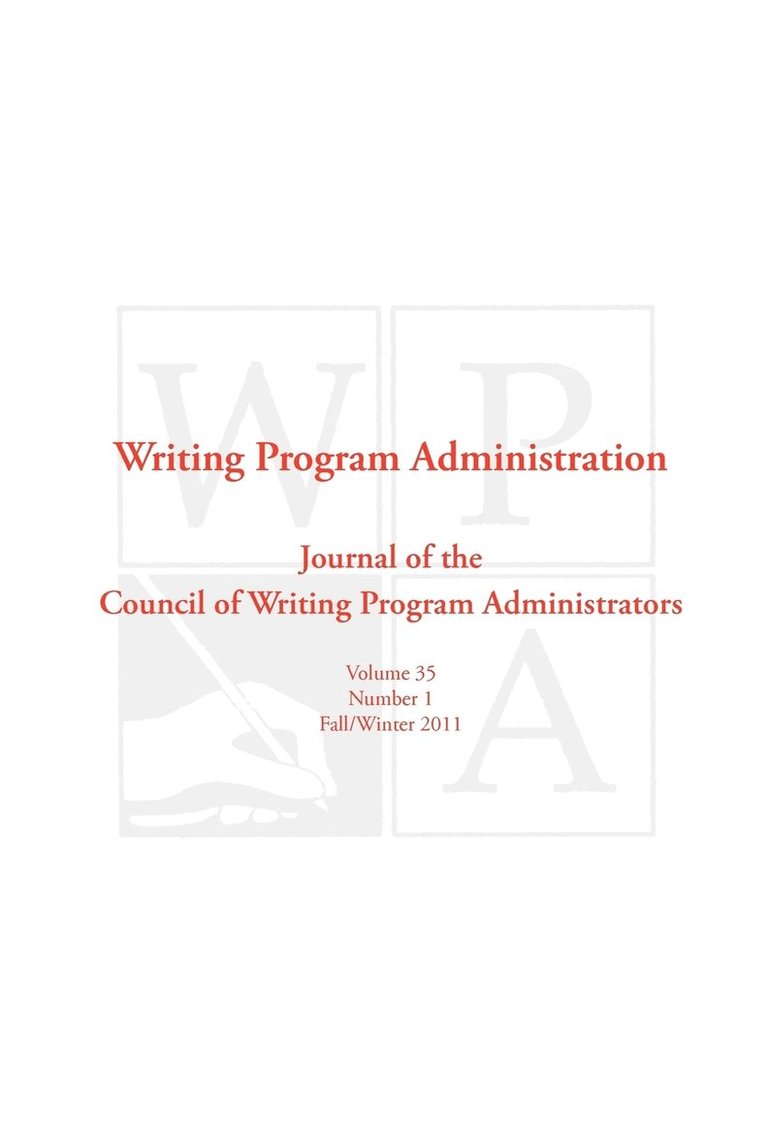 Council Writing Program Administrators - Wpa, Häftad