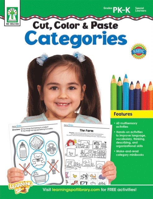 Kasandra S. Flora, Sherrill B. Flora - Cut, Color & Paste Categories, Grades PK - K, E-bok
