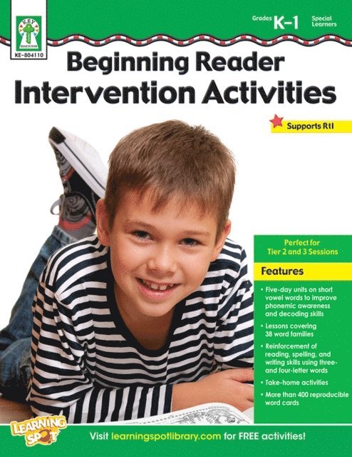 Debra Olson Pressnall - Beginning Reader Intervention Activities, Grades K - 1, E-bok