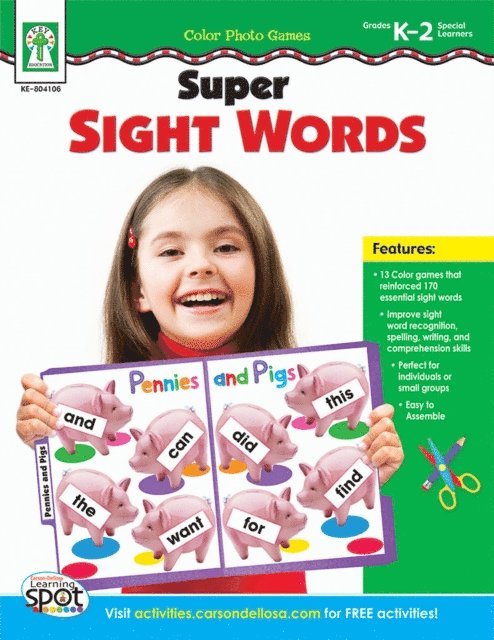 Pamela K. Hill - Color Photo Games: Super Sight Words, Grades K - 2, E-bok. Tillgänglighet: Lägg i varukorg