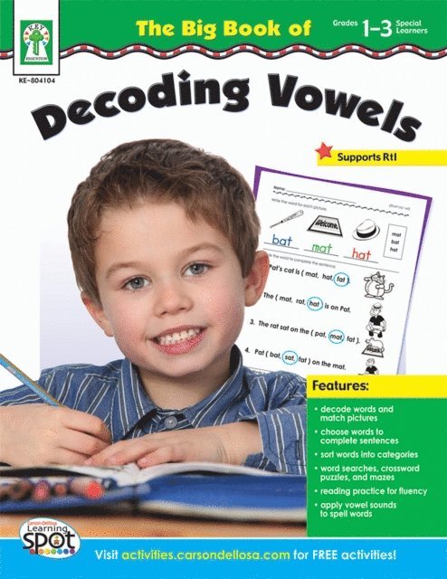 Helen Zeitzoff - Big Book of Decoding Vowels, Grades 1 - 3, E-bok