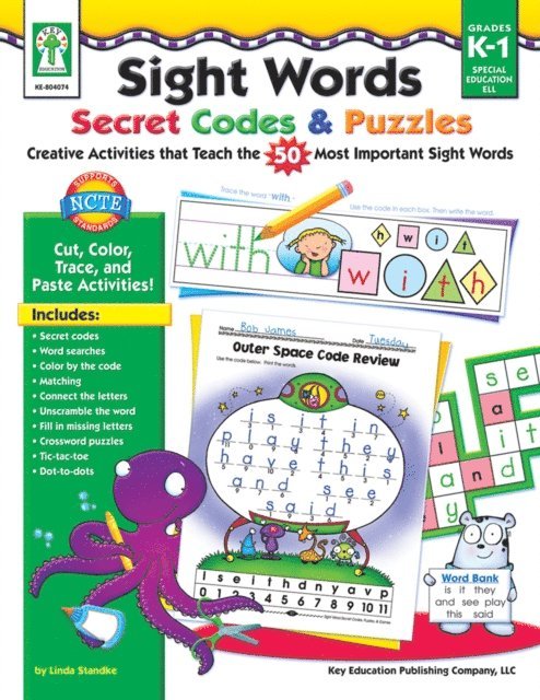 Sherrill B. Flora - Sight Words Secret Codes & Puzzles, Grades K - 1, E-bok
