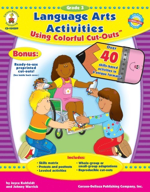 Johnny Warrick, Joyce Kohfeldt - Language Arts Activities Using Colorful Cut-Outs(TM), Grade 3, E-bok. Tillgänglighet: Lägg i varukorg