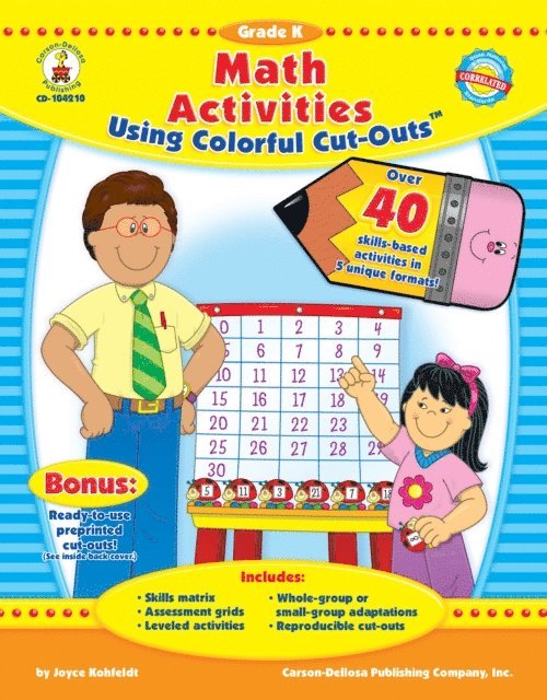 Joyce Kohfeldt - Math Activities Using Colorful Cut-Outs(TM), Grade K, E-bok. Tillgänglighet: Lägg i varukorg