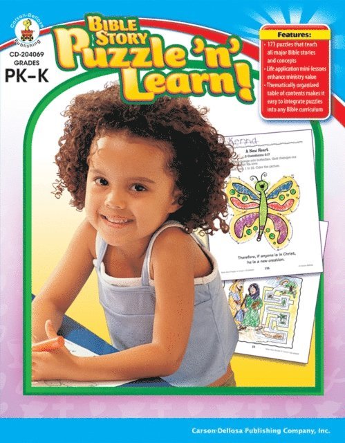 Enelle Eder, Sharon Thompson, Carol Layton, Linda Standke - Bible Story Puzzle 'n' Learn!, Grades PK - K, E-bok