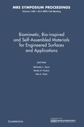 Biomimetic, Bio-inspired and Self-Assembled Materials for Engineered Surfaces and Applications: Volume 1498
