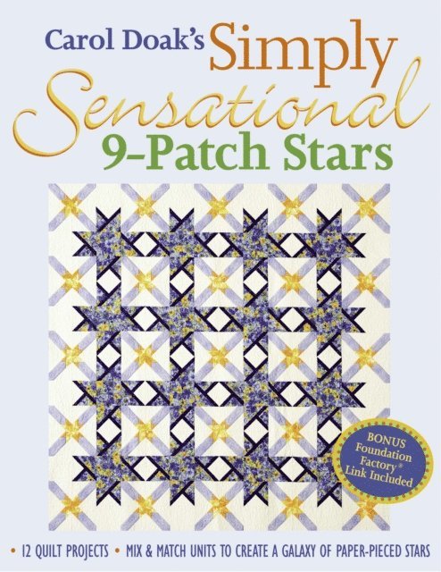 Carol Doak - Carol Doak's Simply Sensational 9-Patch Stars, E-bok. Tillgänglighet: Lägg i varukorg