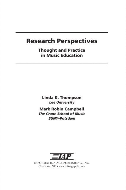 Mark Robin Campbell, Linda K. Thompson - Research Perspectives, E-bok
