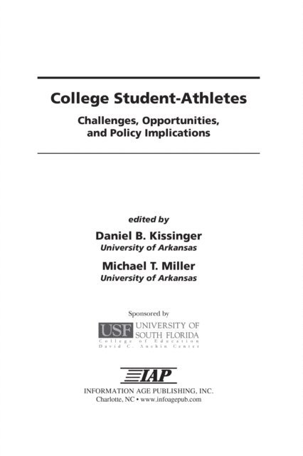 Michael T. Miller, Daniel B. Kissinger - College Student-Athletes, E-bok