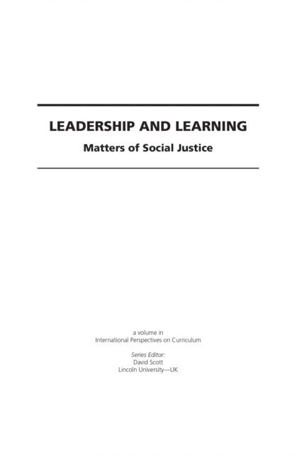 Marlene Morrison - Leadership and Learning, E-bok
