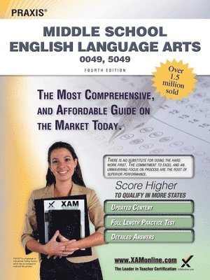 Sharon A. Wynne - Praxis Middle School English Language Arts 0049, 5049 Teacher Certification Study Guide Test Prep, Häftad