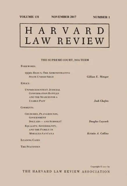 Harvard Law Review - Harvard Law Review: Volume 131, Number 1 - November 2017, E-bok. Tillgänglighet: Lägg i varukorg