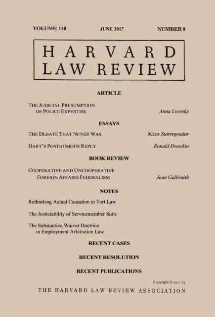 Harvard Law Review - Harvard Law Review: Volume 130, Number 8 - June 2017, E-bok. Tillgänglighet: Lägg i varukorg