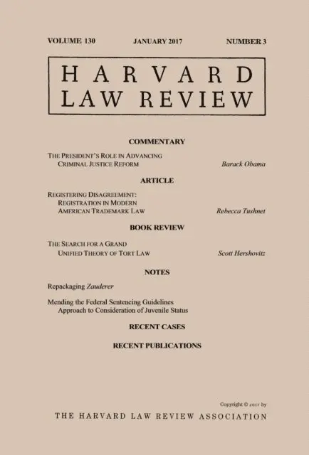 Harvard Law Review - Harvard Law Review: Volume 130, Number 3 - January 2017, E-bok. Tillgänglighet: Lägg i varukorg