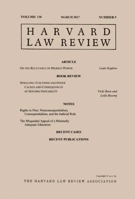 Harvard Law Review - Harvard Law Review: Volume 130, Number 5 - March 2017, E-bok. Tillgänglighet: Lägg i varukorg