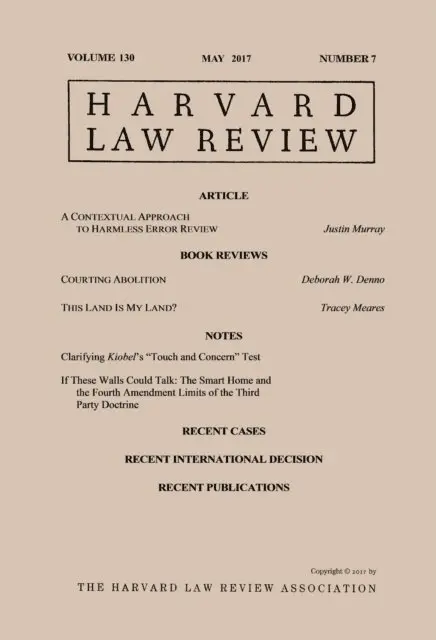 Harvard Law Review - Harvard Law Review: Volume 130, Number 7 - May 2017, E-bok. Tillgänglighet: Lägg i varukorg