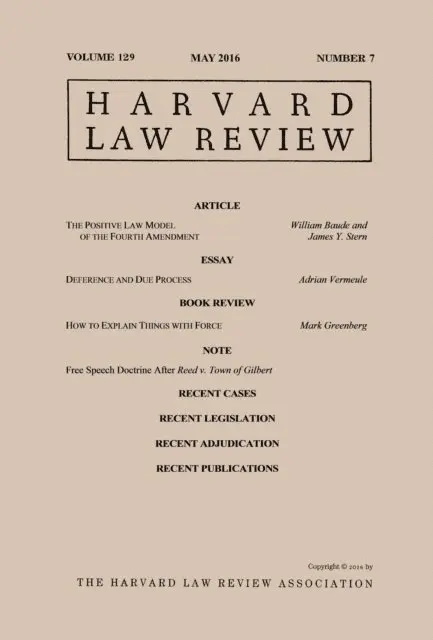 Harvard Law Review - Harvard Law Review: Volume 129, Number 7 - May 2016, E-bok. Tillgänglighet: Lägg i varukorg
