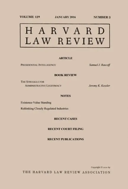 Harvard Law Review - Harvard Law Review: Volume 129, Number 3 - January 2016, E-bok. Tillgänglighet: Lägg i varukorg