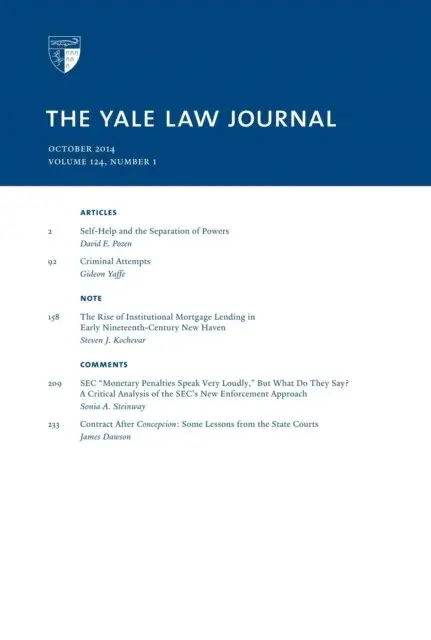 Yale Law Journal - Yale Law Journal: Volume 124, Number 1 - October 2014, E-bok. Tillgänglighet: Lägg i varukorg