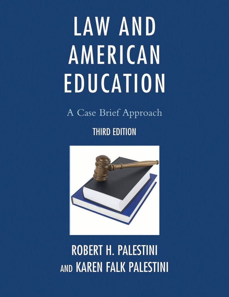 Robert Palestini Ed.D, Karen Palestini Falk - Law and American Education, Inbunden. Tillgänglighet: Lägg i varukorg
