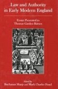 Law And Authority in Early Modern England
