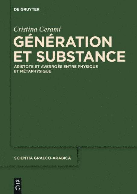 Cristina Cerami - Génération et Substance, E-bok