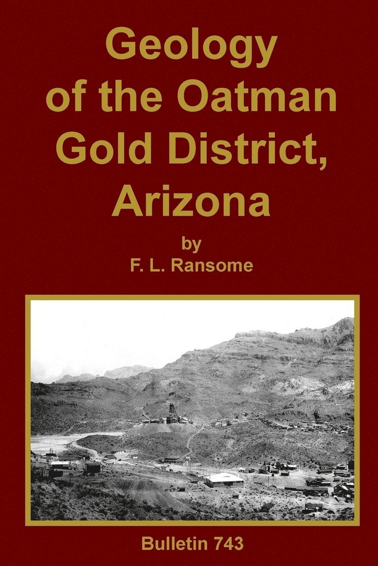 F L Ransome - Geology of the Oatman Gold District, Arizona, Häftad