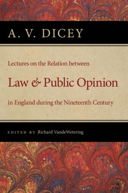 A. V. Dicey, Richard VandeWetering - Lectures on the Relation between Law and Public Opinion in England during the Nineteenth Century, E-bok