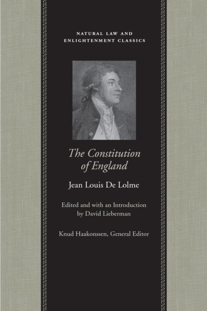 Jean Louis De Lolme, David Lieberman - Constitution of England, E-bok