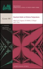 Massimo Inguscio, Wolfgang Ketterle, Sandro Stringari, Giacomo Roati - Quantum Matter at Ultralow Temperatures, Övrigt