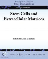 Lakshmi Kiran Chelluri - Stem Cells and Extracellular Matrices, Häftad