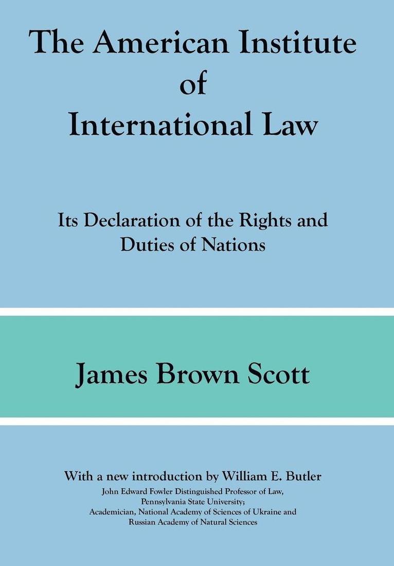 American Institute of International Law