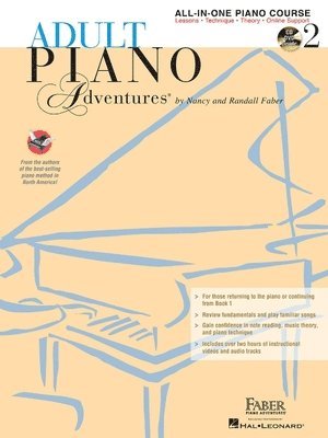 Adult Piano Adventures All-In-One Lesson Book 2 (Book/Online Audio), Häftad