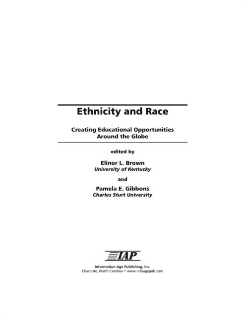 Pamela E. Gibbons, Elinor L. Brown - Ethnicity and Race, E-bok
