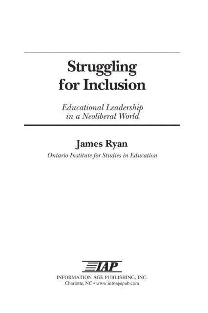 James Ryan - Struggling for Inclusion, E-bok