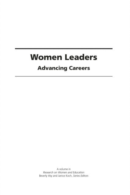 Shirley A. Jackson, Beverly J. Irby, Genevieve H. Brown - Women Leaders, E-bok