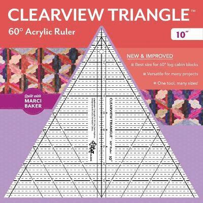 Marci Baker - Clearview Triangle™ 60° Acrylic Ruler - 10". Tillgänglighet: Tillfälligt slut