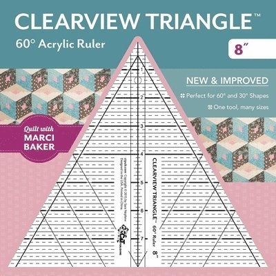 Marci Baker - Clearview Triangle 60° Acrylic Ruler 8". Tillgänglighet: Tillfälligt slut