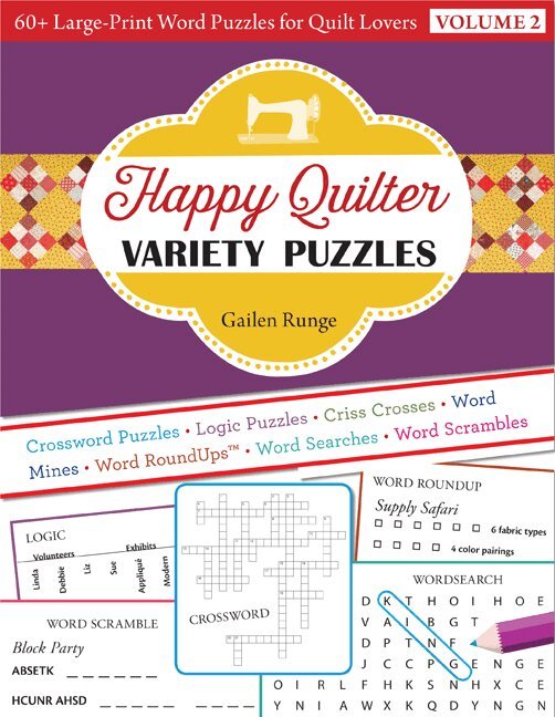 Gailen Runge - Happy Quilter Variety Puzzles - Volume 2, Häftad