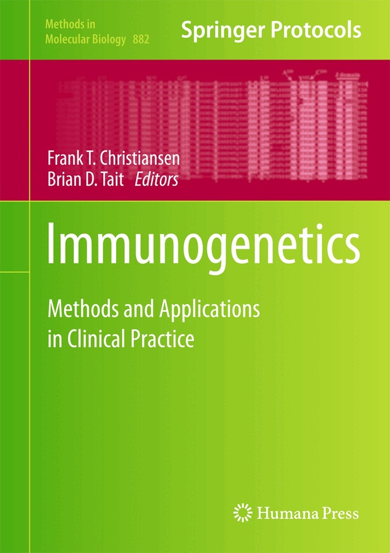 Frank T. Christiansen, Brian D. Tait - Immunogenetics, Inbunden
