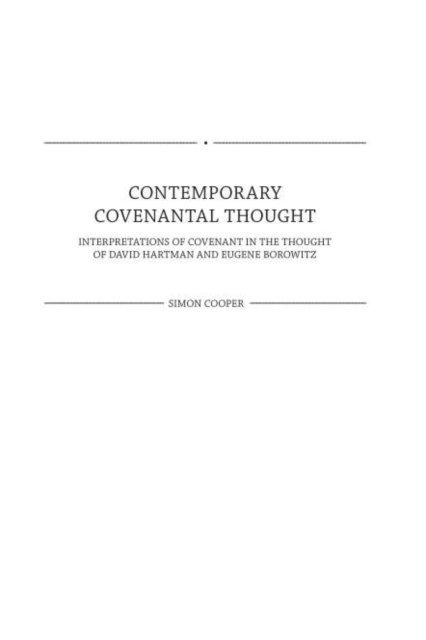 Simon Cooper - Contemporary Covenantal Thought, E-bok