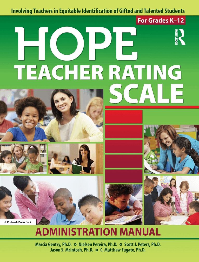 Marcia Gentry, Nielsen Pereira, Scott J. Peters, Jason S. McIntosh, C. Matthew Fugate - HOPE Teacher Rating Scale Kit. Tillgänglighet: Tillfälligt slut