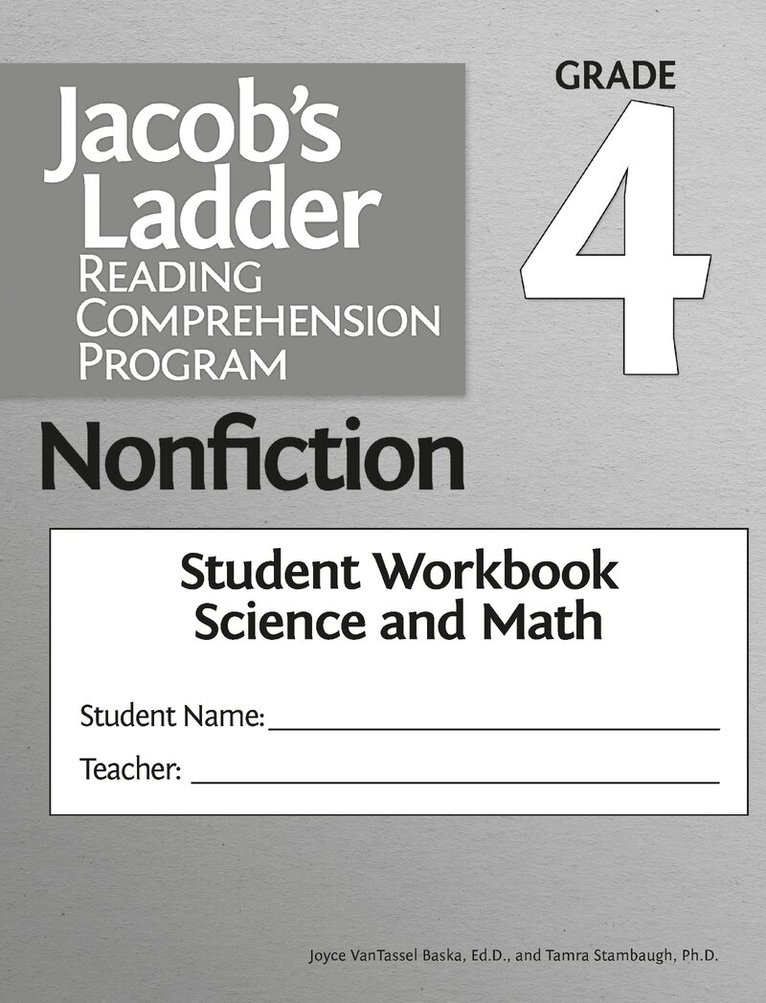 Joyce VanTassel-Baska, Tamra Stambaugh - Jacob's Ladder Reading Comprehension Program, Häftad
