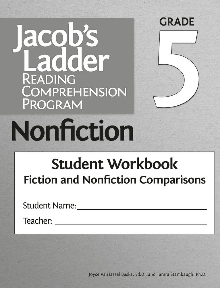 Joyce VanTassel-Baska, Tamra Stambaugh - Jacob's Ladder Reading Comprehension Program, Häftad