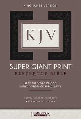 Hendrickson Bibles - KJV Super Giant Print Bible, Inbunden