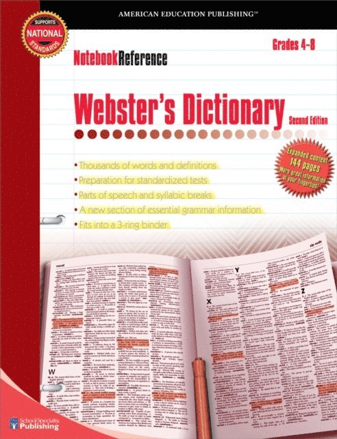 Webster's Dictionary, Grades 4 - 8