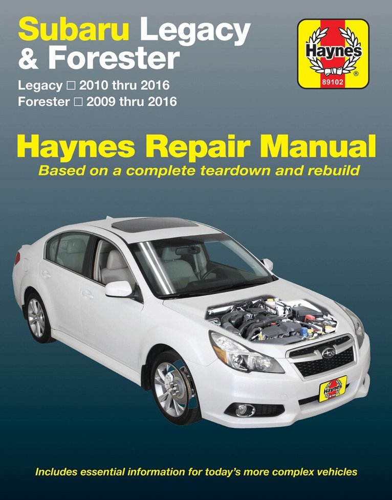 Haynes Publishing - Subaru Legacy (10-16) & Forester (09-16) Haynes Repair Manual (USA), Häftad